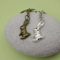 Zinc Alloy Minimalist Rabbit Keychain For Bag Charm view 4