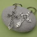 Zinc Alloy Cross Shape Keychain Key Ring Gift view 4