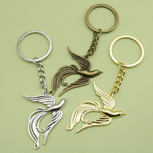 Zinc Alloy Phoenix Bird Keychain Bag Charm Gift