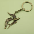 Zinc Alloy Phoenix Bird Keychain Bag Charm Gift view 6