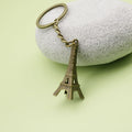 Metal Eiffel Tower Keychain Bag Charm – Antique Copper view 4