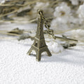 Metal Eiffel Tower Keychain Bag Charm – Antique Copper view 3