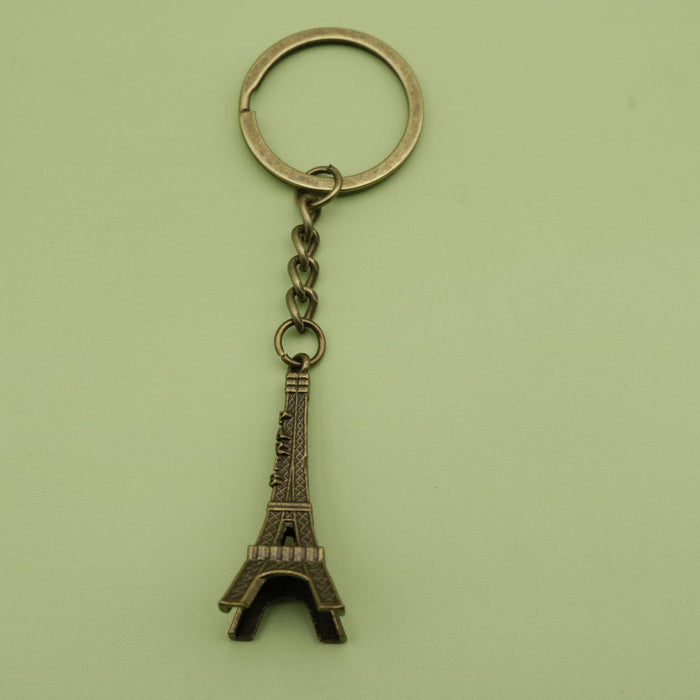 Metal Eiffel Tower Keychain Bag Charm – Antique Copper