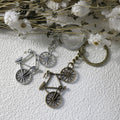 Zinc Alloy Minimalist Bicycle Keychain Bag Charm Key Ring view 3