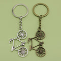 Zinc Alloy Minimalist Bicycle Keychain Bag Charm Key Ring view 1
