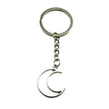 Metal Crescent Moon Shape Keychain Bag Charm Gift view 5