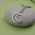 Metal Crescent Moon Shape Keychain Bag Charm Gift view 4
