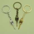 Metal Skull Bird Head Keychain Bag Charm view 1