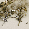Metal Simple Gecko Lizard Keychain Bag Charm view 4