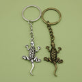 Metal Simple Gecko Lizard Keychain Bag Charm view 1