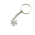 Zinc Alloy Simple Snowflake Keychain Holiday Gift Key Ring view 5