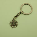 Zinc Alloy Simple Snowflake Keychain Holiday Gift Key Ring view 6