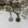 Zinc Alloy Simple Snowflake Keychain Holiday Gift Key Ring view 3