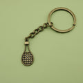 Metal Tennis Racket Keychain Bag Charm view 6