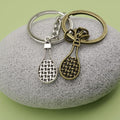 Metal Tennis Racket Keychain Bag Charm view 4