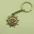 Metal Sun Keychain Simple Fashion Bag Charm Gift view 6