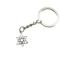 Metal Hexagram Keychain Bag Charm view 5