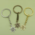 Metal Hexagram Keychain Bag Charm view 1