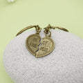 Alloy Heart Friend Keychain Bag Charm view 4