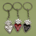 Metal Gothic Heart Wing Keychain Gift view 1
