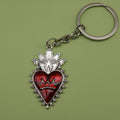 Metal Gothic Heart Wing Keychain Gift view 6
