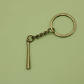 Metal Minimalist Baseball Bat Keychain Bag Charm view 6