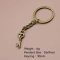 Metal Skull Keychain Bag Charm (2602) view 2