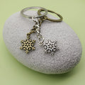 Zinc Alloy Snowflake Keychain for Bag Charm Gift view 4