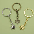 Zinc Alloy Snowflake Keychain for Bag Charm Gift view 1