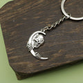 Zinc Alloy Moon Skull Keychain For Bag Charm Gift view 4