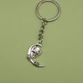 Zinc Alloy Moon Skull Keychain For Bag Charm Gift view 1