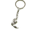 Zinc Alloy Moon Skull Keychain For Bag Charm Gift view 5