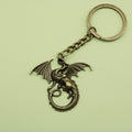 Zinc Alloy Flying Dragon Keychain Bag Charm Gift view 6