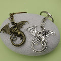 Zinc Alloy Flying Dragon Keychain Bag Charm Gift view 4