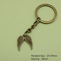 Zinc Alloy Wing Keychain For Bag Charm Gift view 2
