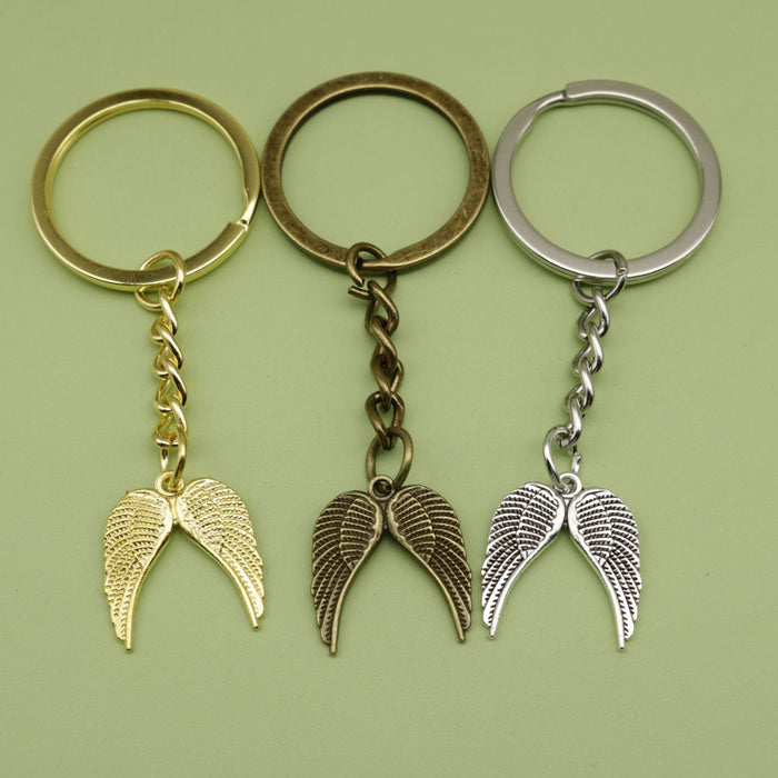 Zinc Alloy Wing Keychain For Bag Charm Gift