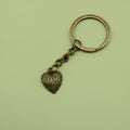 Zinc Alloy Heart Love Keychain Bag Charm Gift – Antique Copper view 6