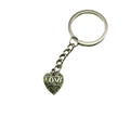 Zinc Alloy Heart Love Keychain Bag Charm Gift – Antique Copper view 5