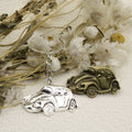 Zinc Alloy Car Shape Keychain Minimalist Key Ring Gift view 3