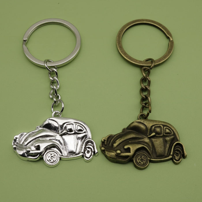 Zinc Alloy Car Shape Keychain Minimalist Key Ring Gift
