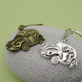 Zinc Alloy Car Shape Keychain Minimalist Key Ring Gift view 4
