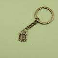 Metal Minimalist Alarm Clock Keychain Decorative Key Ring Gift view 6