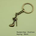 Metal High Heel Keychain For Bag Charm Gift view 2