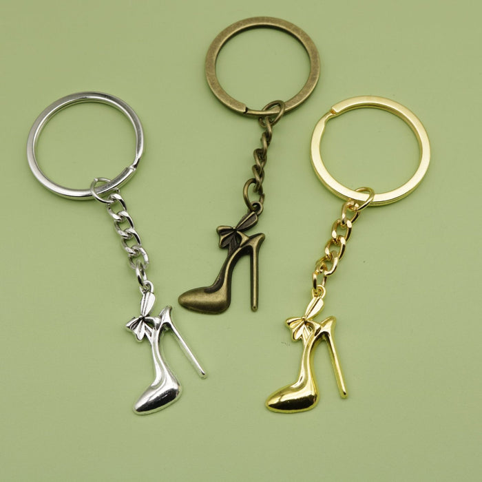 Metal High Heel Keychain For Bag Charm Gift