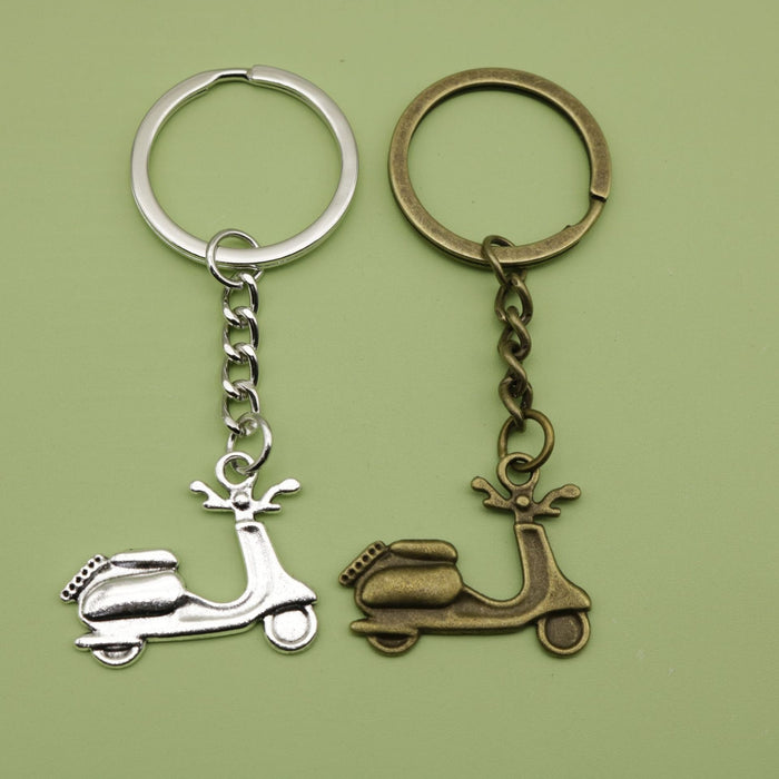 Zinc Alloy Simple Motorcycle Keychain Car Key Ring