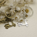Zinc Alloy Simple Motorcycle Keychain Car Key Ring view 3