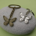 Zinc Alloy Simple Butterfly Keychain Bag Charm Gift Key Ring view 4