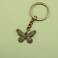 Zinc Alloy Simple Butterfly Keychain Bag Charm Gift Key Ring view 6