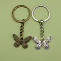 Zinc Alloy Simple Butterfly Keychain Bag Charm Gift Key Ring view 1