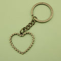 Metal Heart Keychain Bag Charm Gift view 6